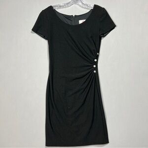En Francais by Huey Waltzer Elegant Black Dress Size 8